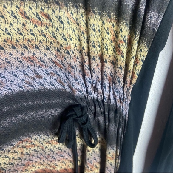 Parsley & Sage Tunic Top Size Small Cowl Neck Striped Rayon Stretch Long Sleeve - Picture 5 of 6